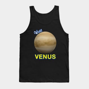 Visit Planet Venus Astronomy Planetary Science Solar System Tank Top